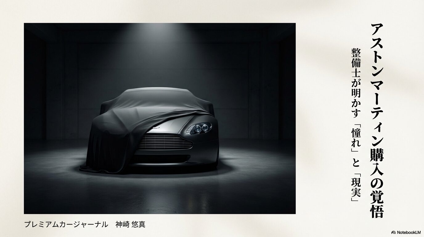 アストンマーティンの故障率と維持費に関するプレミアムカージャーナル神崎悠真による解説レポートの表紙