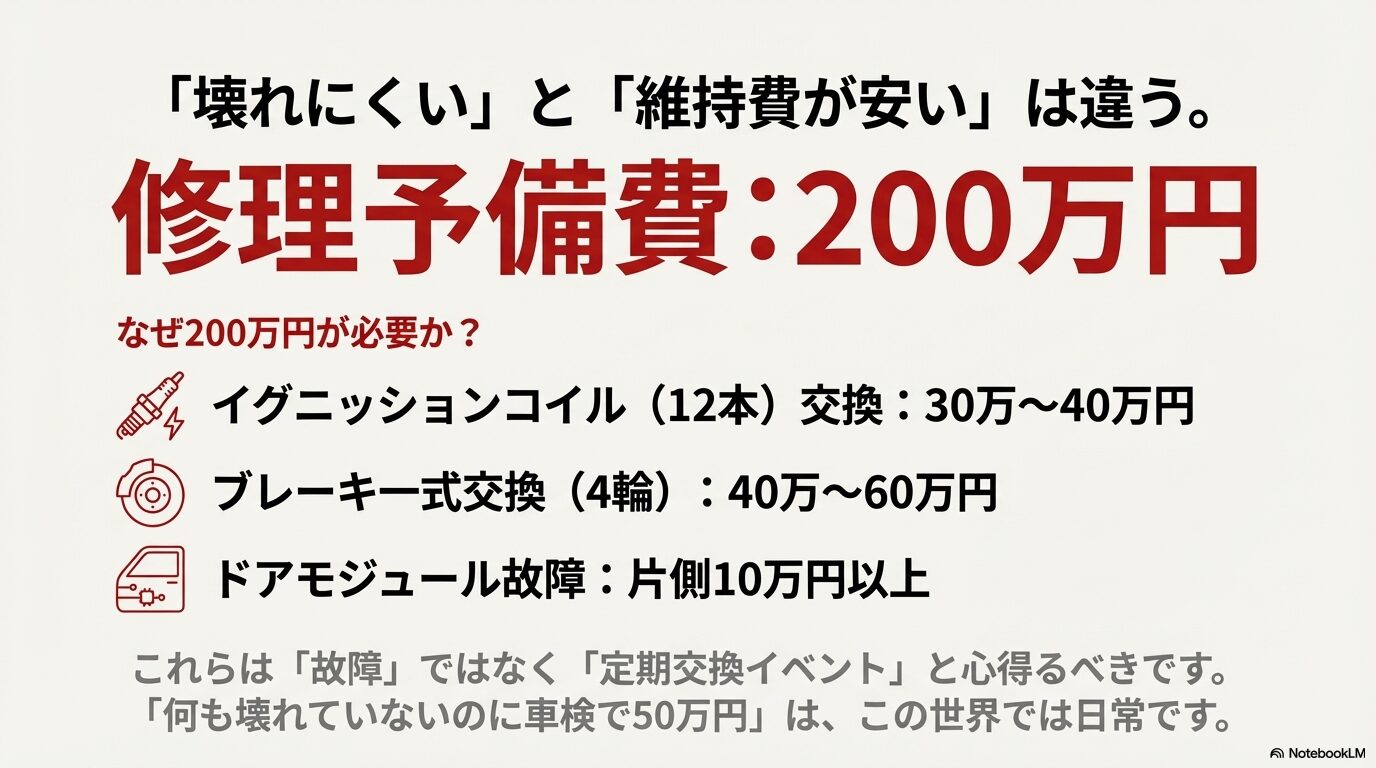 アストンマーティンラピードの修理予備費として200万円が必要な理由。イグニッションコイルやブレーキ交換などの高額整備一覧。