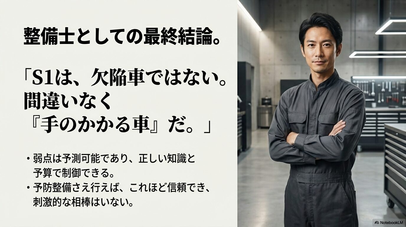 アウディS1 評価 整備士 神崎悠真 壊れやすい 結論
