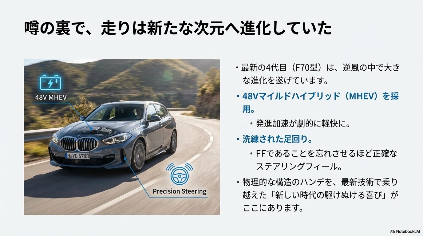 48Vマイルドハイブリッド採用により劇的に進化した新型BMW 1シリーズの走行性能