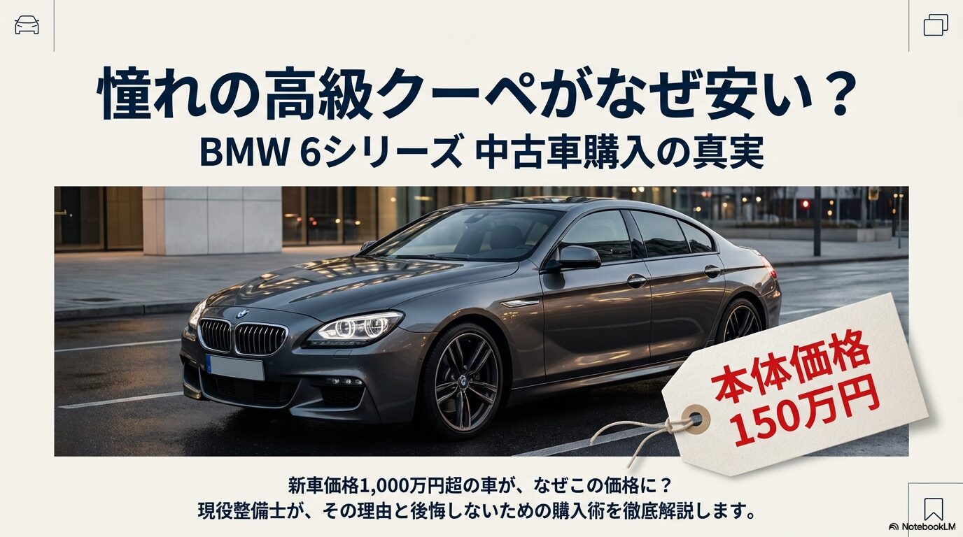 150万円のプライスタグがついたBMW 6シリーズの中古車イメージ画像