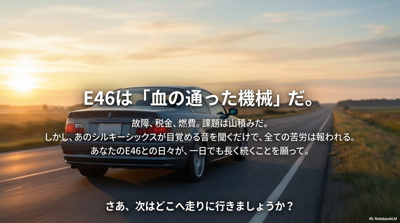 故障や燃費の課題を乗り越えてでも、シルキーシックス(直列6気筒)を楽しむオーナーへのエール。