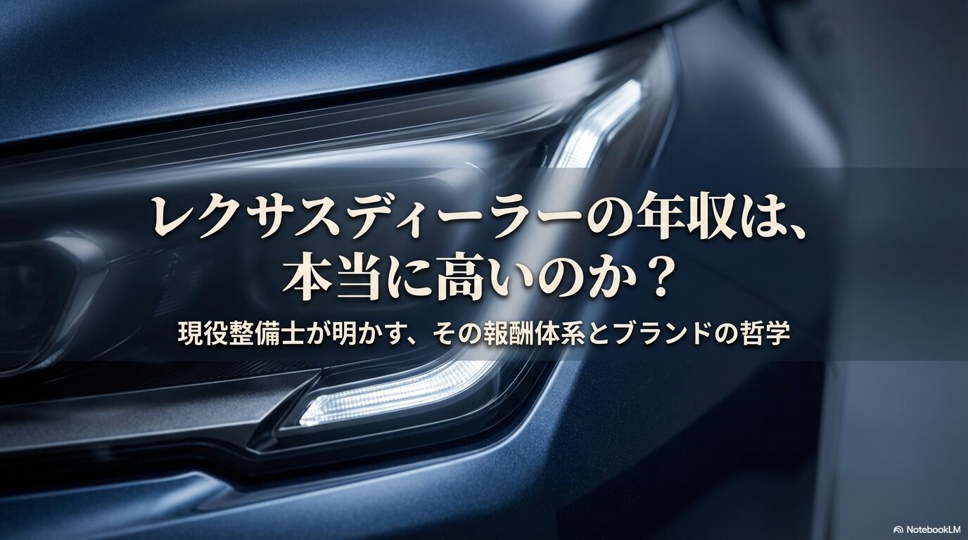 レクサスディーラーの年収が高い理由と現役整備士が明かす報酬体系の表紙