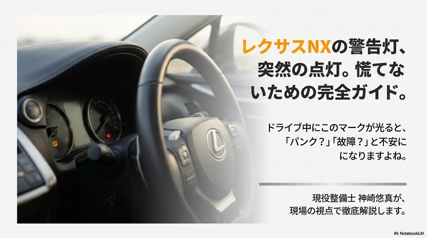 レクサスNX 空気圧センサー警告灯解除 完全ガイド 表紙