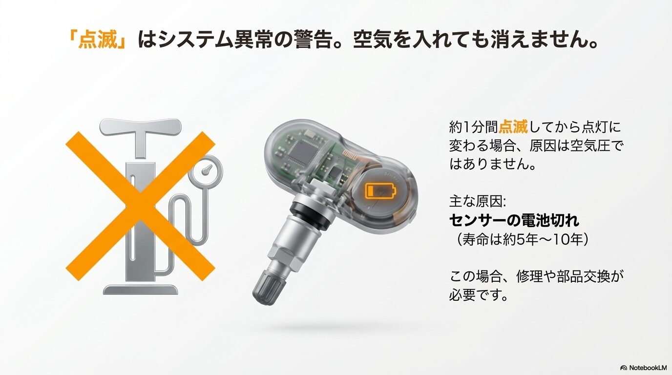 レクサスNX システム異常時の警告灯点滅パターンとセンサー電池切れ