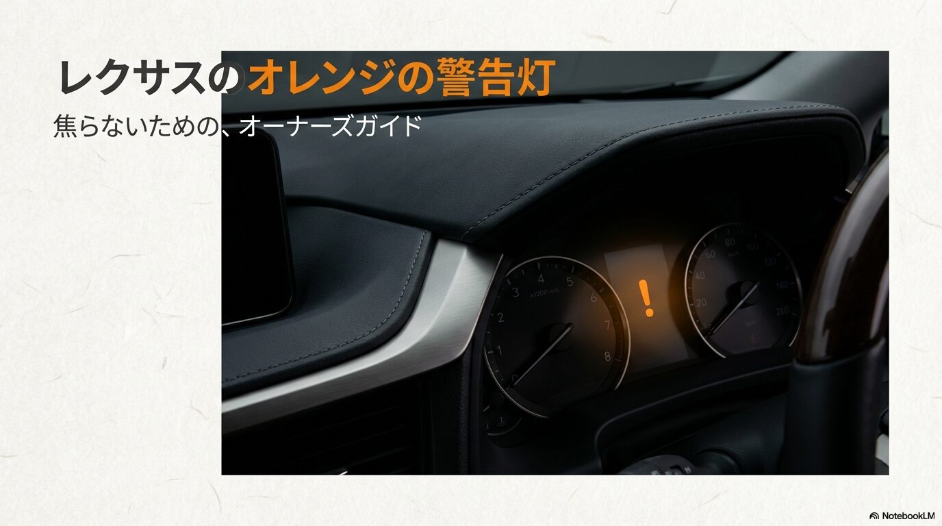レクサスの警告灯は愛車からのメッセージ。安全なレクサスライフのために