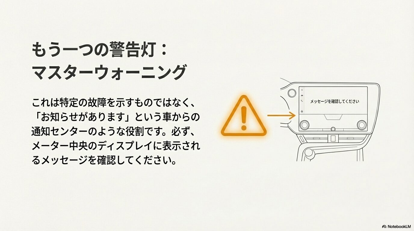 レクサスマスターウォーニング点灯時のマルチインフォメーションディスプレイ確認手順