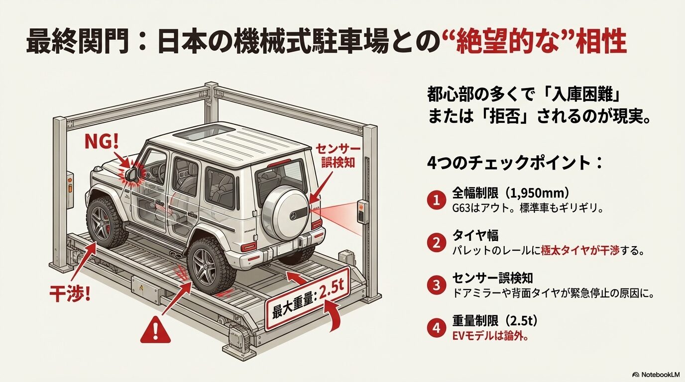 メルセデス・ベンツGクラス購入前に確認すべき実寸計測、ハンドル位置、知識のチェックリスト