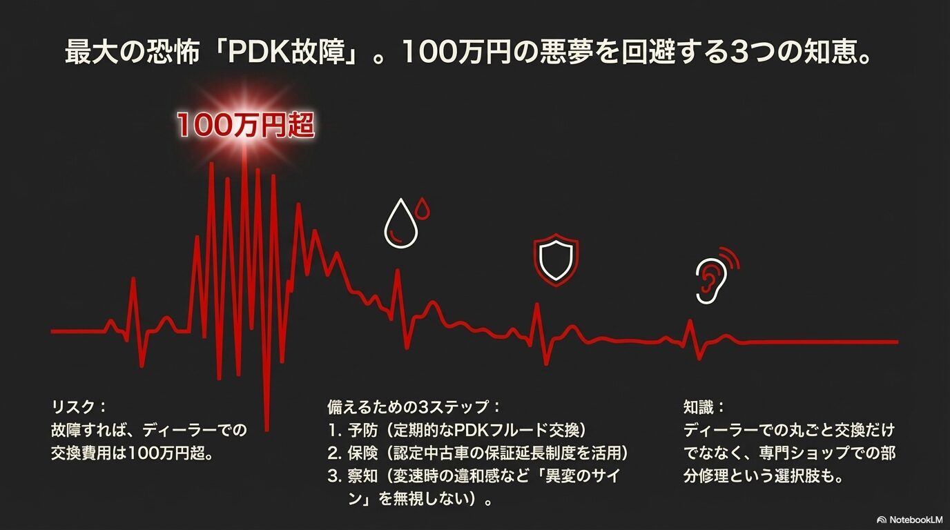 ポルシェPDK故障時の高額な交換費用リスクと、予防・保険・察知によるトラブル回避の3つの知恵