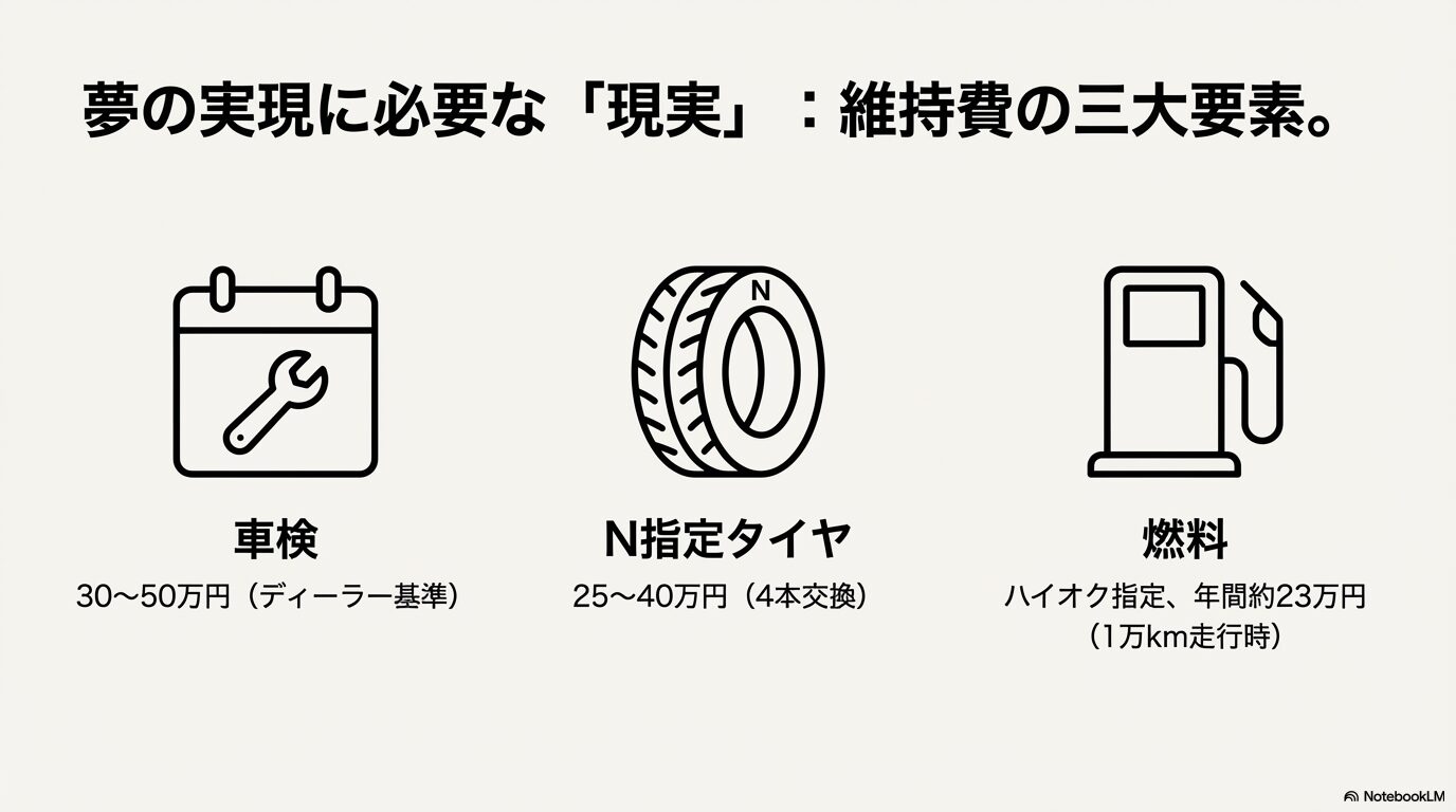 ポルシェ・ケイマンの車検代30-50万円、N指定タイヤ代25-40万円、ハイオク燃料代の目安一覧