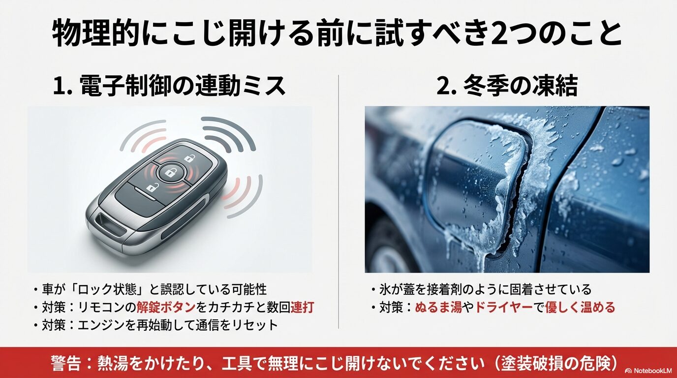 アウディの給油口ロックを駆動するアクチュエーター内部のモーターとギアの仕組み。摩耗や出力低下が故障の正体。