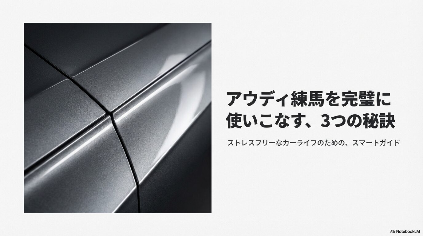 アウディ練馬を完璧に使いこなすための3つの秘訣とスマートガイドの表紙画像