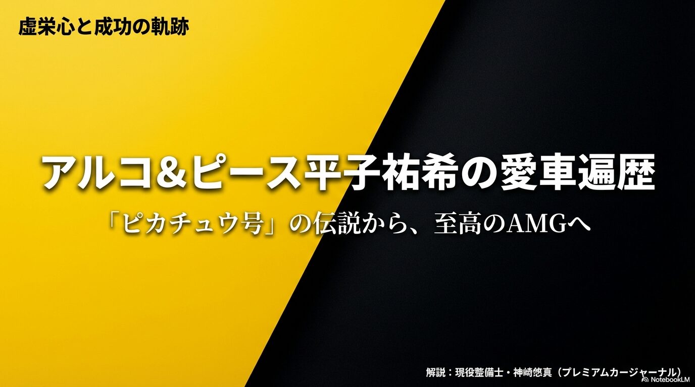 アルコ＆ピース平子祐希さんの愛車遍歴：アウディQ2「ピカチュウ号」からメルセデスAMG GLC43への軌跡