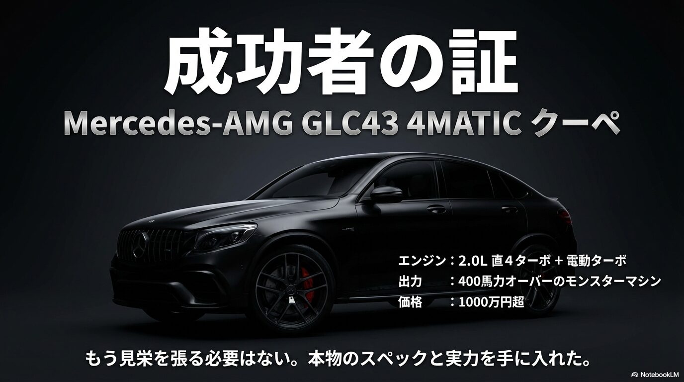 平子祐希さんの現在の愛車メルセデスAMG GLC43 4MATIC クーペのスペック（400馬力オーバー）と価格の解説