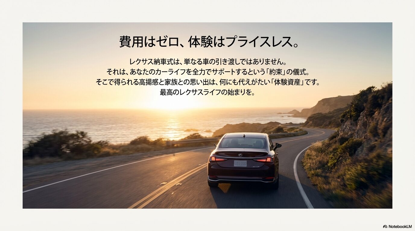 レクサス納車式で得られる体験価値とオーナーへの約束