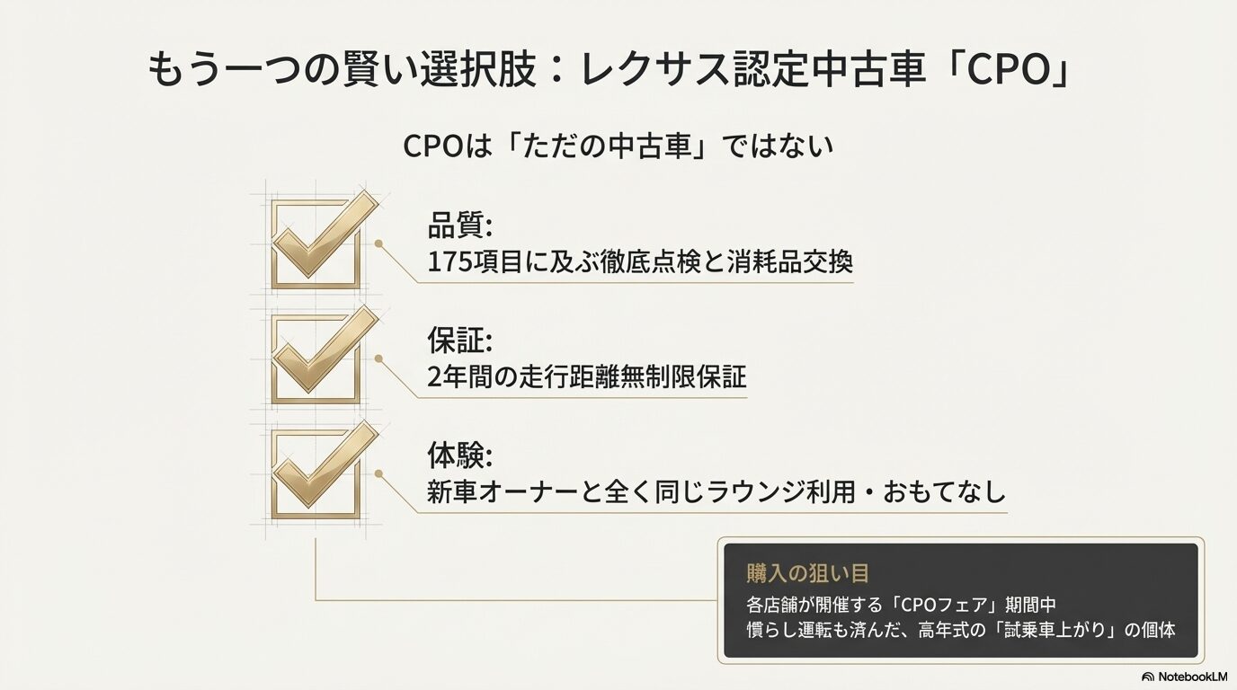 CPOの175項目点検、2年間保証、ラウンジ利用特典と、CPOフェアや試乗車上がりの狙い目解説