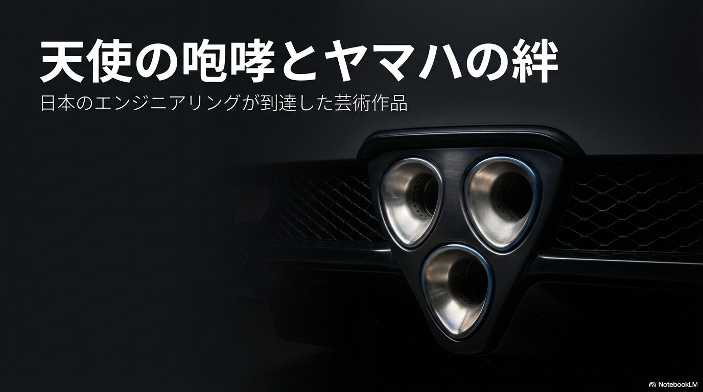 レクサスLFAのエンジンサウンド「天使の咆哮」と開発パートナーであるヤマハの絆を象徴するタイトルスライド