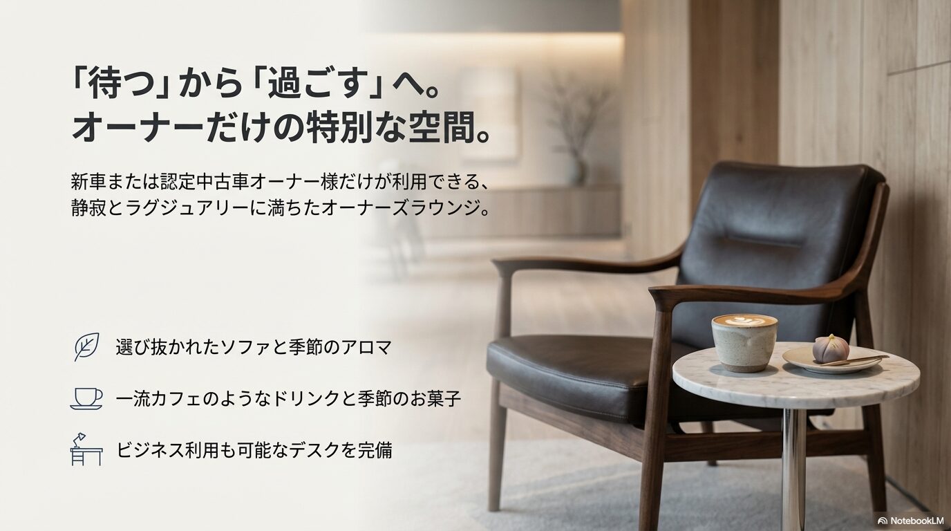 オーナー限定の特別な空間「オーナーズラウンジ」