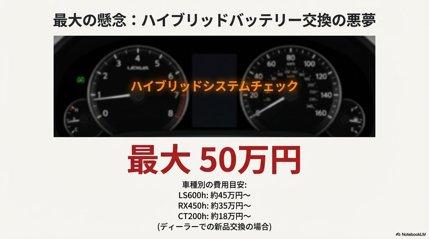 ハイブリッドシステムチェック警告灯と車種別バッテリー交換費用の目安