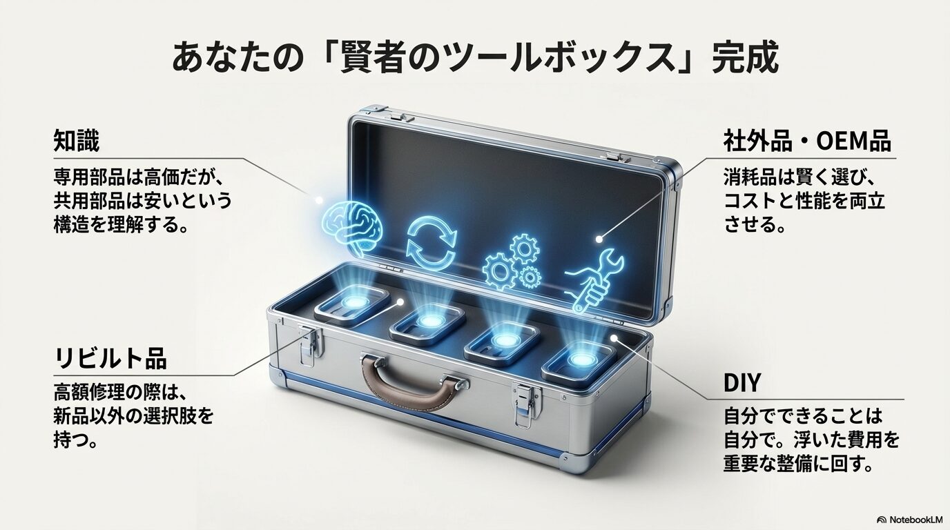 リビルト品・社外品・DIYを活用したレクサス維持費最適化のポイントまとめ