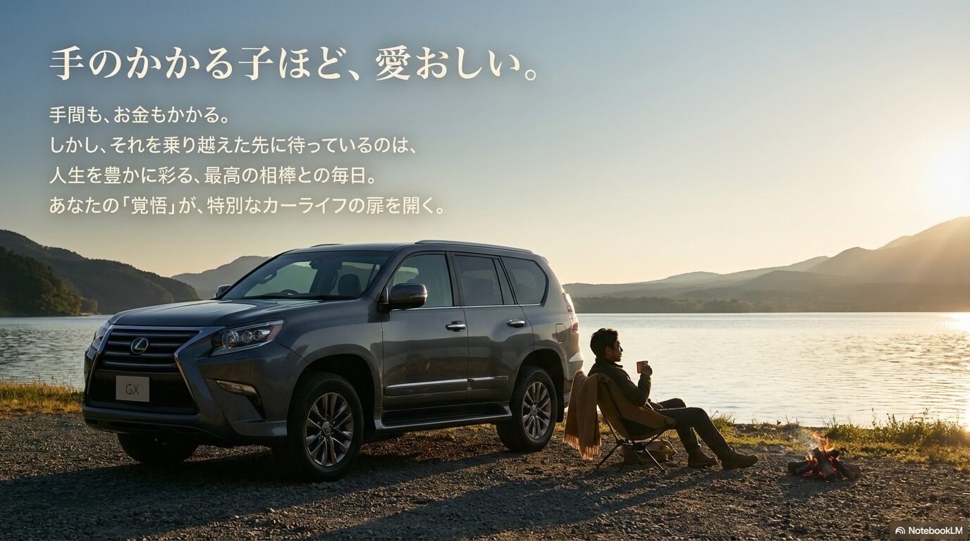 特別なカーライフと人生を豊かにする相棒としてのレクサスGX/LXへの想いを綴ったメッセージスライド