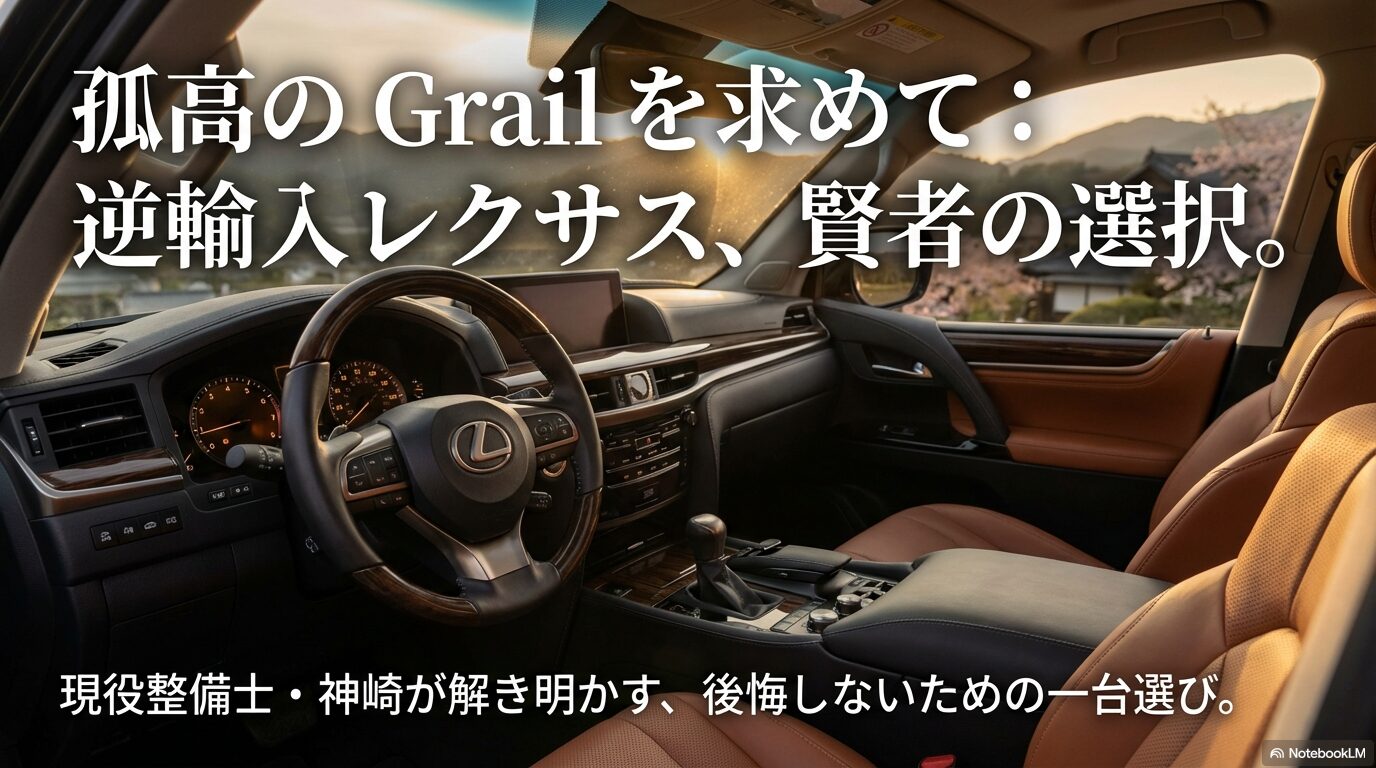 逆輸入レクサス購入で後悔しないための整備士による解説資料タイトル