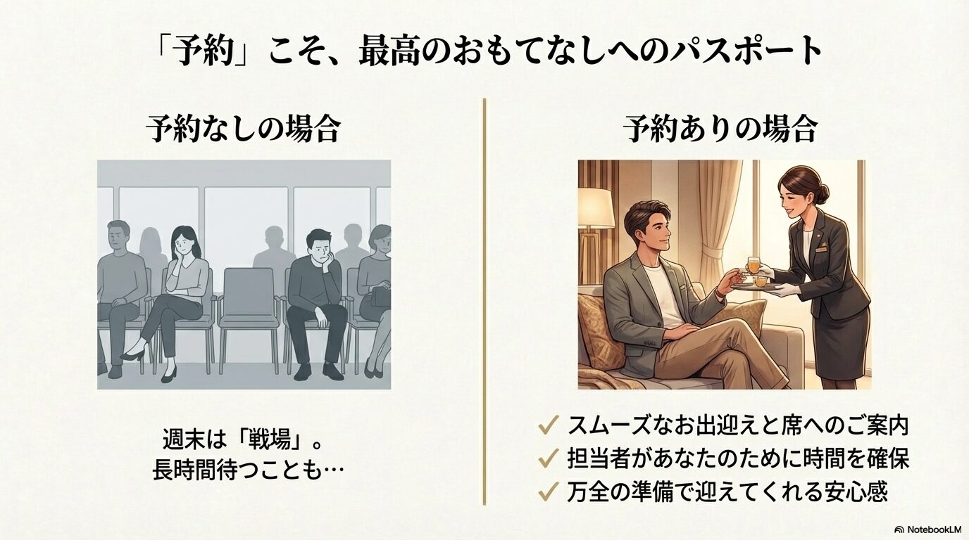 レクサス薮田の来店予約メリット・週末の混雑回避とVIP待遇の比較