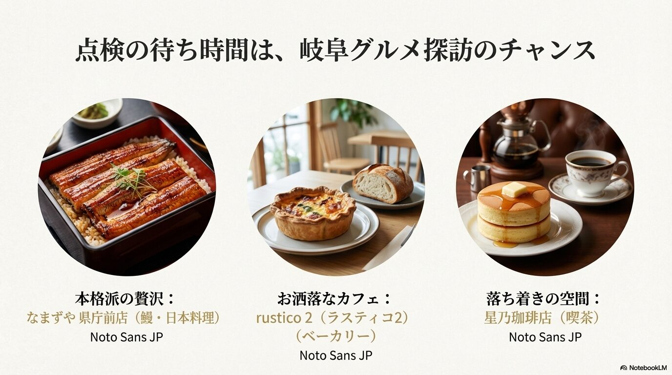 レクサス薮田周辺のおすすめランチ・なまずやの鰻・ラスティコのパン・星乃珈琲店