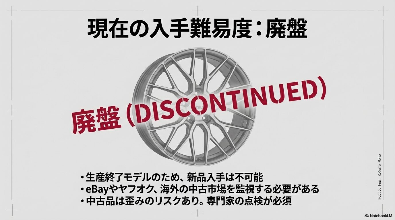 生産終了により新品入手が不可能なAEZ Forge Aの入手方法と、中古品購入時の歪みチェックの重要性についての注意喚起