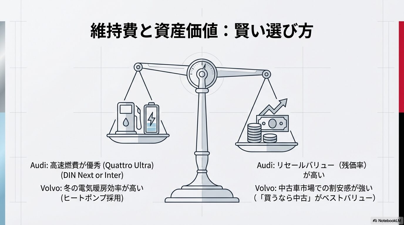 ボルボとアウディの維持費とリセールバリュー比較